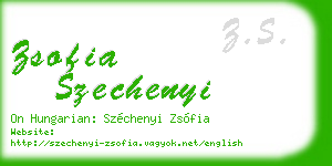zsofia szechenyi business card