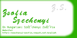 zsofia szechenyi business card